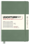Блокнот Leuchtturm1917 Smooth Colours Olive в линию (средний, мягкая обложка, оливковый)