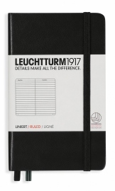 Купить Блокнот Leuchtturm1917 в линию (карманный, чёрный) в интернет магазине в Киеве: цены, доставка - интернет магазин Д.Магазин