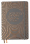 Блокнот Leuchtturm1917 Write Don't Talk в точку (средний, антрацит, подарочный бокс)