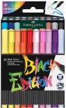 Набір фломастерів-пензликів Faber-Castell Black Edition (20 кольорів)