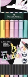 Набір фломастерів-пензликів Faber-Castell Black Edition Pastel (6 кольорів)