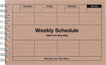 Недатований планер Mark's Dayfree Weekly Schedule (крафт)