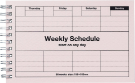 Купить Недатированный планер Mark's Dayfree Weekly Schedule (светло-розовый) в интернет магазине в Киеве: цены, доставка - интернет магазин Д.Магазин