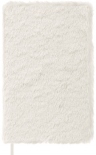 Блокнот Moleskine Soft зі штучного хутра (середній, в лінію, білий)
