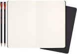 Набір Moleskine x Blackwing (2 зошита Cahier нелінований + 2 олівця HB)