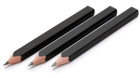 Набір з трьох простих олівців Moleskine 3 Black Wood Pencil Set