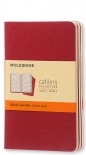 Набір зошитів Moleskine Cahier в лінію (кишеньковий, бордо)