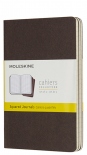 Набор тетрадей Moleskine Cahier в клетку (карманный, темно-коричневый)