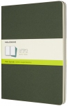 Набір зошитів Moleskine Cahier нелінований (великий, темно-зелений)