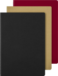 Набір зошитів Moleskine Cahier в лінію (A4, чорний, гавана, бордо)