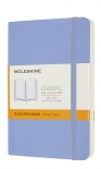Блокнот Moleskine Classic в линию (карманный, голубая гортензия, мягкая обложка)