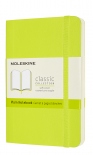 Блокнот Moleskine Classic нелинованный (карманный, лимонный зелёный, мягкая обложка)