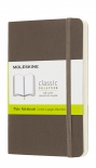 Блокнот Moleskine Classic нелинованный (карманный, коричневый, мягкая обложка)