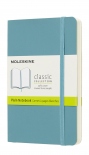 Блокнот Moleskine Classic нелинованный (карманный, океанский синий, мягкая обложка)
