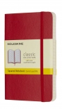 Блокнот Moleskine Classic у клітинку (кишеньковий, червоний, гнучка обкладинка)