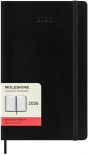 Щоденник Moleskine 2026 (середній, чорний, м'яка обкладинка)