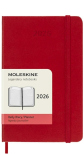 Щоденник Moleskine 2026 (кишеньковий, червоний)