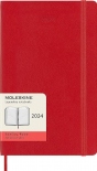 Щоденник Moleskine 2024 (середній, червоний, м'яка обкладинка)