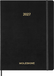 Вертикальний щотижневик Moleskine Essential 2027 (XXL, чорний, м'яка обкладинка)