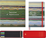 Подарунковий набір Moleskine Impressionism (нелінований блокнот + 6 акварельних олівців) 