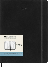 Купити Щомісячник Moleskine 2025 (великий, чорний, м'яка обкладинка) в інтернет магазині в Києві: ціни, доставка - інтернет магазин Д.Магазин