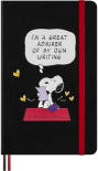 Блокнот Moleskine Peanuts Admirer (середній, в лінію, чорний)