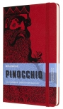 Блокнот Moleskine Pinocchio Манджафуоко (средний формат, нелинованный, красный)