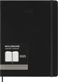 Купити Вертикальний щотижневик Moleskine PRO 2025 (великий, чорний) в інтернет магазині в Києві: ціни, доставка - інтернет магазин Д.Магазин