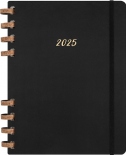 Щотижневик Moleskine Spiral 2025 на 12 місяців (великий, чорний)