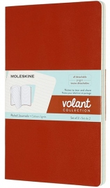 Купити Набір з двох зошитів Moleskine Volant в лінію (середній, корал/аква) 