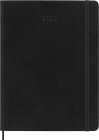 Щотижневик Moleskine 2027 (великий, чорний, м'яка обкладинка, з місцем для записів)