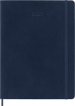 Щотижневик Moleskine 2027 (великий, сапфір, м'яка обкладинка, з місцем для записів)