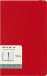 Щотижневик Moleskine 2023-2024 на 18 місяців (середній, червоний)