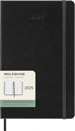 Купити Горизонтальний щотижневик Moleskine 2025 (середній, чорний) в інтернет магазині в Києві: ціни, доставка - інтернет магазин Д.Магазин