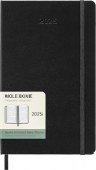 Горизонтальний щотижневик Moleskine 2025 (середній, чорний)