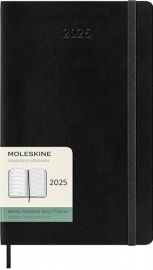 Купити Щотижневик Moleskine 2025 (середній, чорний, м'яка обкладинка, з місцем для записів) в інтернет магазині в Києві: ціни, доставка - інтернет магазин Д.Магазин