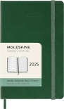 Щотижневик Moleskine 2025 (кишеньковий, миртовий зелений, з місцем для записів)