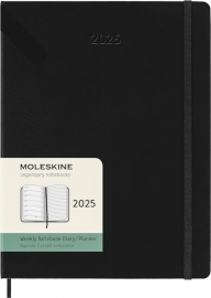 Купити Щотижневик Moleskine 2025 (великий, чорний, з місцем для записів) в інтернет магазині в Києві: ціни, доставка - інтернет магазин Д.Магазин