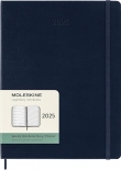 Щотижневик Moleskine 2025 (великий, сапфір, з місцем для записів)