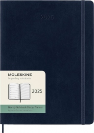 Купити Щотижневик Moleskine 2025 (великий, сапфір, м'яка обкладинка, з місцем для записів) в інтернет магазині в Києві: ціни, доставка - інтернет магазин Д.Магазин