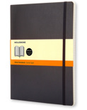 Блокнот Moleskine Classic в линию (большой, черный, мягкая обложка)