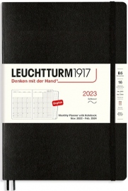 Купить Ежемесячник Leuchtturm1917 на 16 месяцев 2022-2024 года (B5, черный, мягкая обложка) в интернет магазине в Киеве: цены, доставка - интернет магазин Д.Магазин