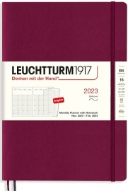 Купить Ежемесячник Leuchtturm1917 на 16 месяцев 2022-2024 года (B5, винный, мягкая обложка) в интернет магазине в Киеве: цены, доставка - интернет магазин Д.Магазин