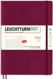 Щомісячник Leuchtturm1917 на 16 місяців 2022-2024 роки (B5, винний, м'яка обкладинка)