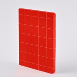 Блокнот Nuuna Break The Grid Red (розмір L Light, лінування асорті)