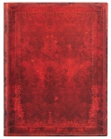 Щотижневик Paperblanks 2024 Стара Шкіра (вертикальний, червоний мароканський, великий, м'який)