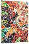 Щотижневик Paperblanks 2026 Антоніо Гауді Мозаїки (з місцем для записів, середній)