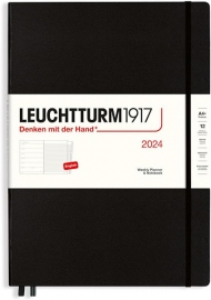 Купить Еженедельник Leuchtturm1917 на 2024 год с заметками (A4+, черный) в интернет магазине в Киеве: цены, доставка - интернет магазин Д.Магазин