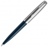 Кулькова ручка Parker 51 Midnight Blue CT BP (темно-синя/ сталь)   