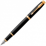 Чорнильна ручка Parker IM Black CT F New (чорний/золото)